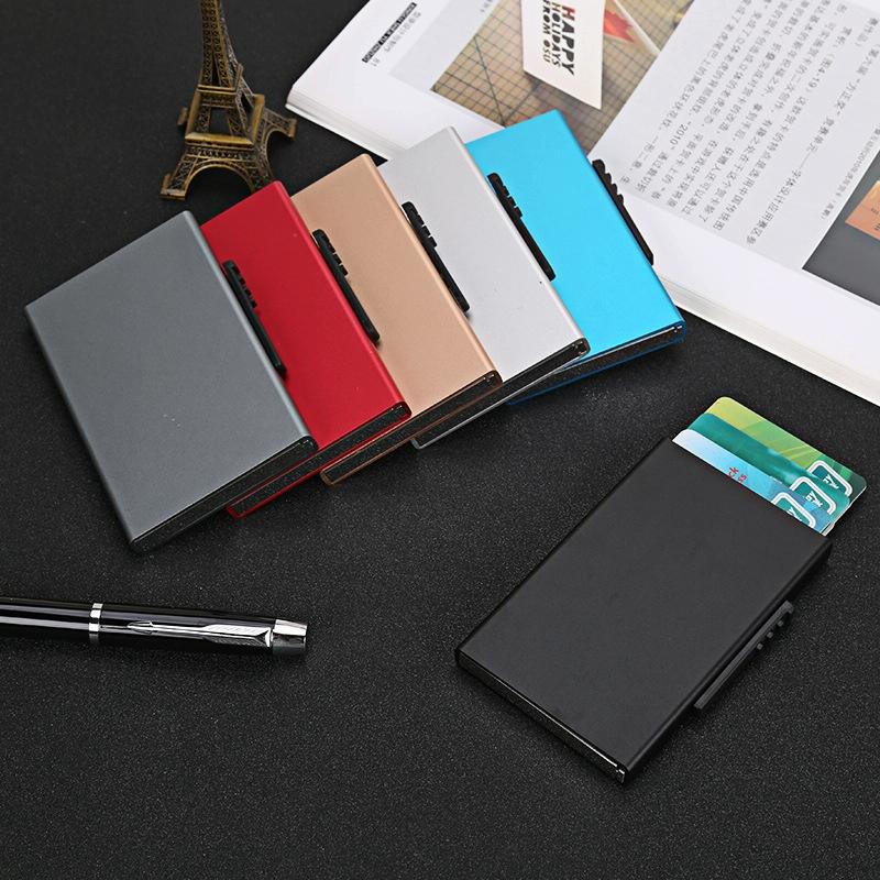 Aluminum Rfid Blocking Credit Card Holder - Golden 8