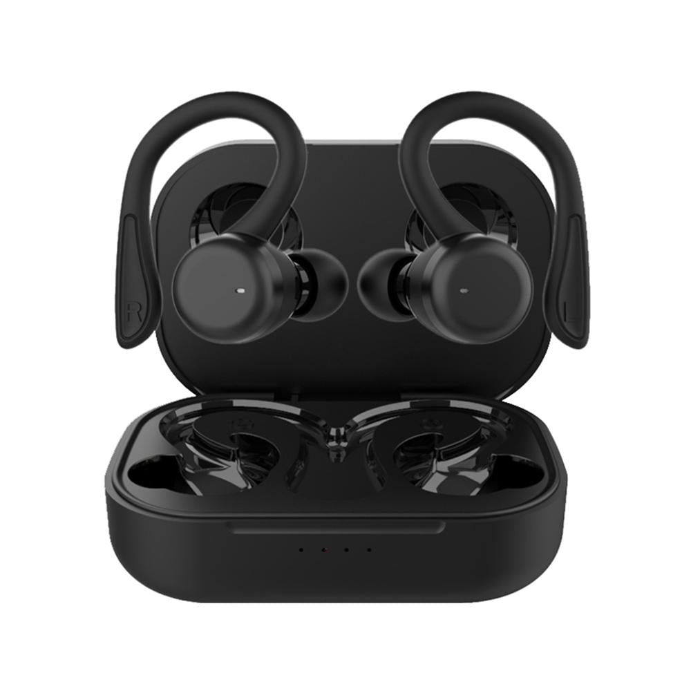 Waterproof t & g T40 Tws Bluetooth Earphones with Charging Box - Black