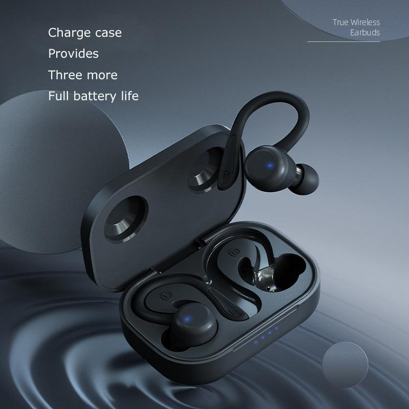 Waterproof t & g T40 Tws Bluetooth Earphones with Charging Box - Black 4