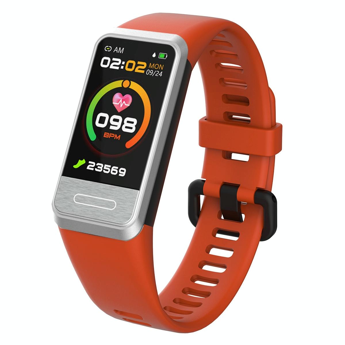Smart Blood Glucose Sleep Tracker - Tft Hd Display - Pink 11