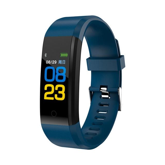 Fitness Tracker With Heart Rate And Blood Pressure Monitoring - Red 9