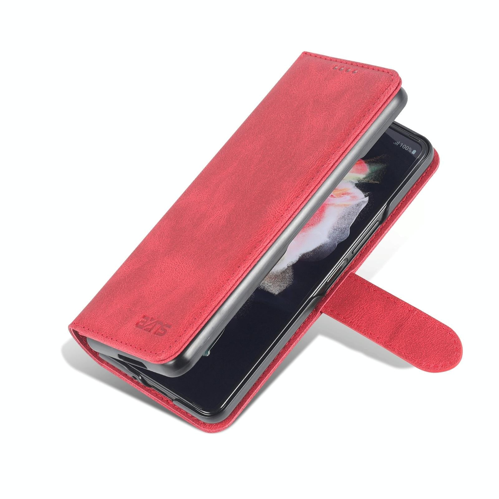 For Samsung Galaxy Z Fold4 5G Horizontal Flip Tpu Phone Case - Green 10