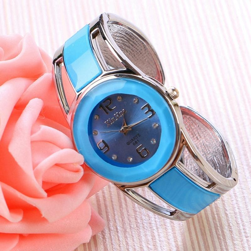 Stainless Steel Diamond Bracelet Watch for Women - Hollow Mirror Surface - White 13