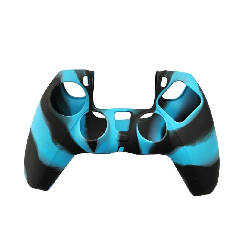 2-pack Non-slip Silicone Handle Covers for Ps5 Controllers - Black White Blue 7