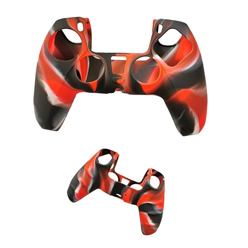 2-pack Non-slip Silicone Handle Covers for Ps5 Controllers - Black White Blue 10