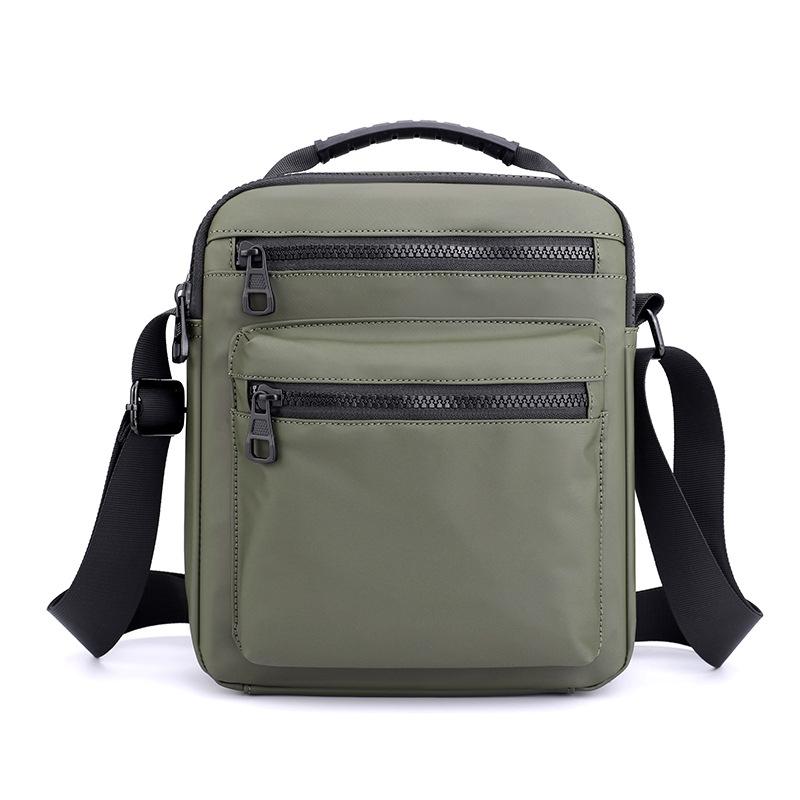 Men Oxford Cloth Crossbody Chest Bag Sporty And Versatile - Army Green