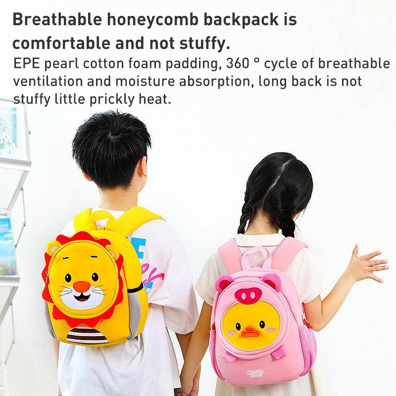 Kids' Cartoon Anti-lost Backpack - Colourful Design - Sunshine Lion 5