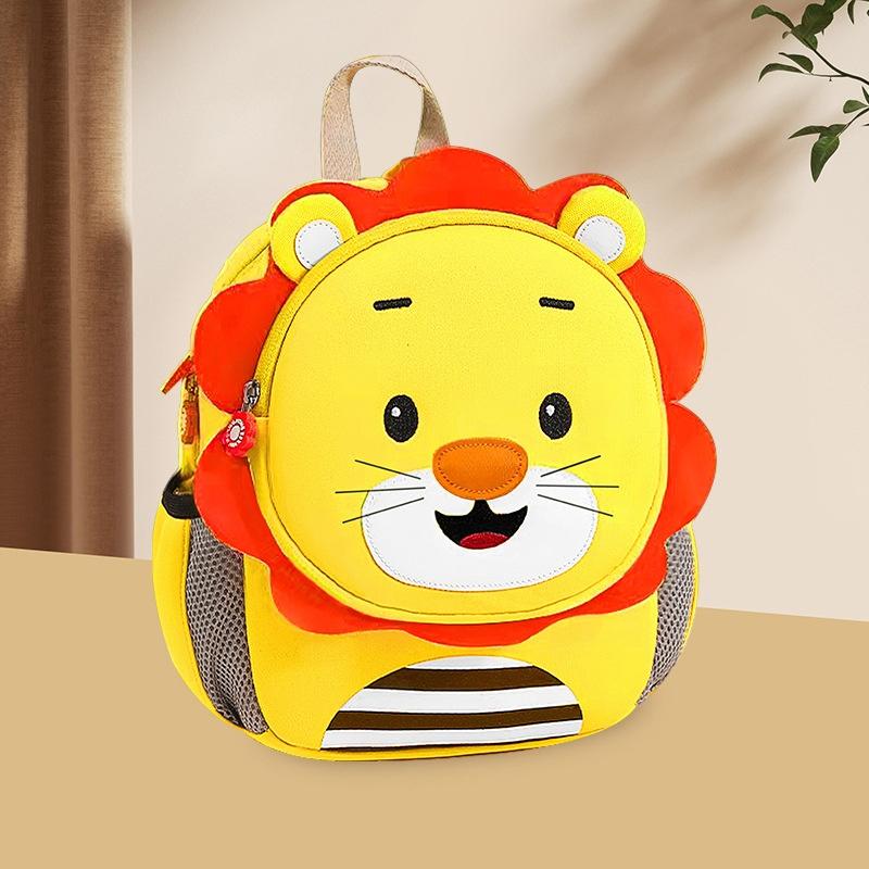 Kids' Cartoon Anti-lost Backpack - Colourful Design - Sunshine Lion 12