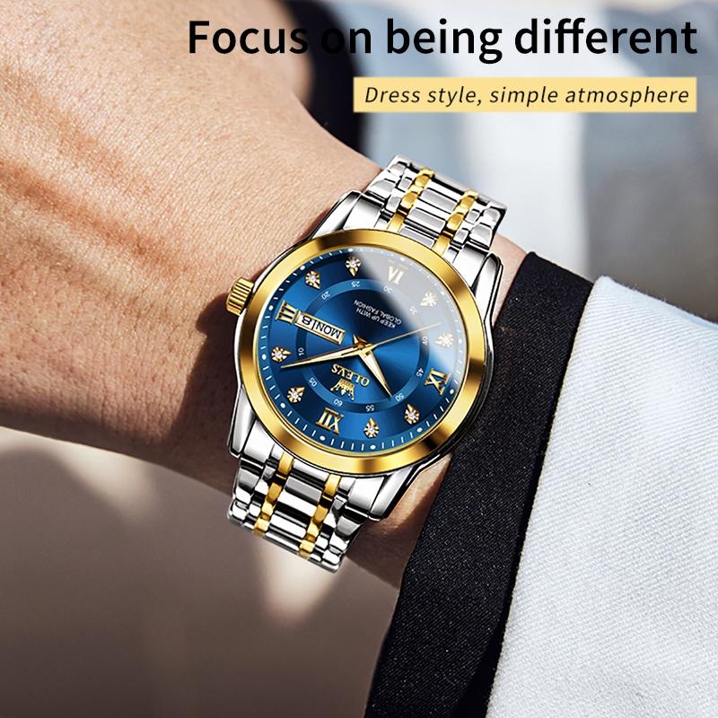 Waterproof Luminous Quartz Watch for Men - Business Style - White 6