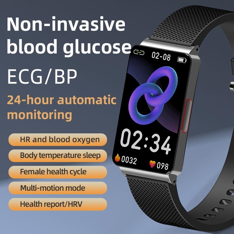 Smart Health Monitoring Watch With Colour Screen - Silver 3