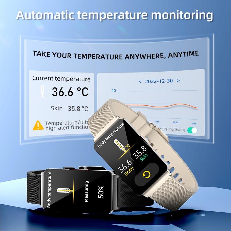 Smart Health Monitoring Watch With Colour Screen - Silver 6