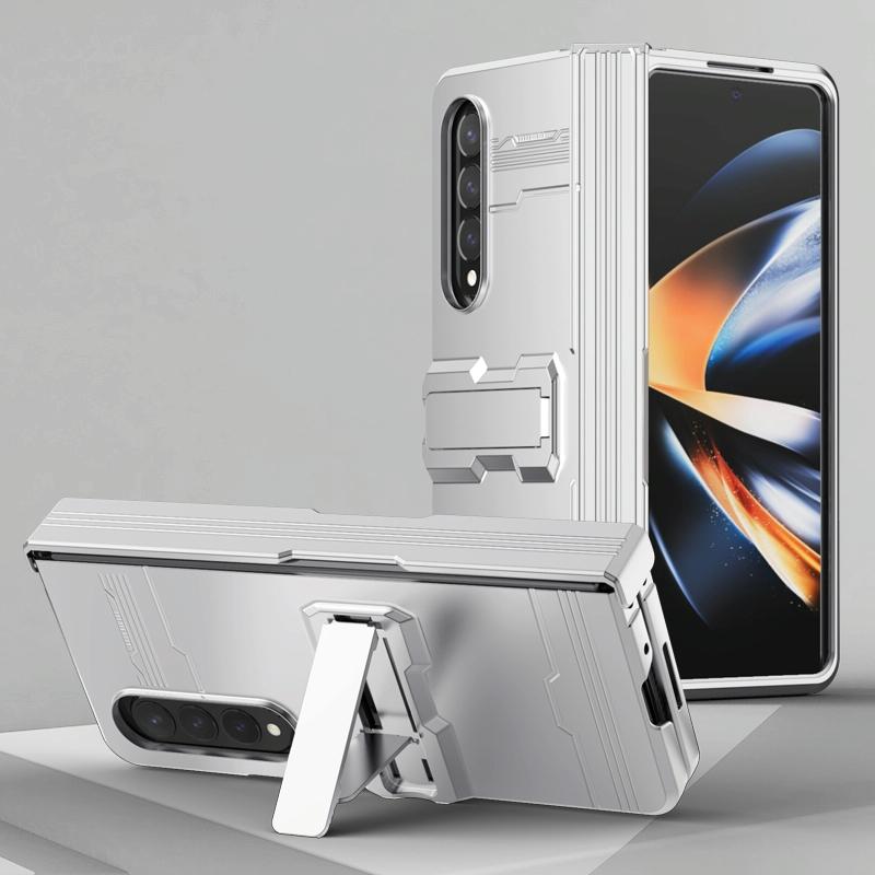 For Samsung Galaxy Z Fold4 5G Anti-Fall King Kong Phone Case - Silver