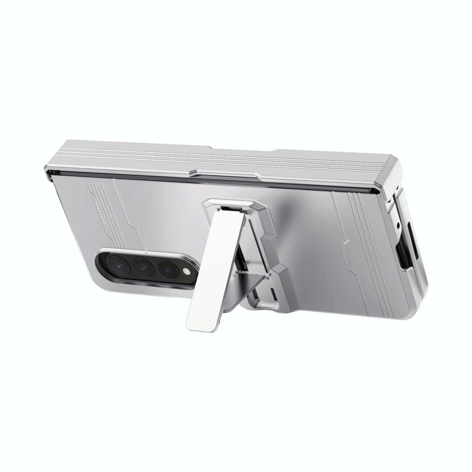 For Samsung Galaxy Z Fold4 5G Anti-Fall King Kong Phone Case - Silver 11