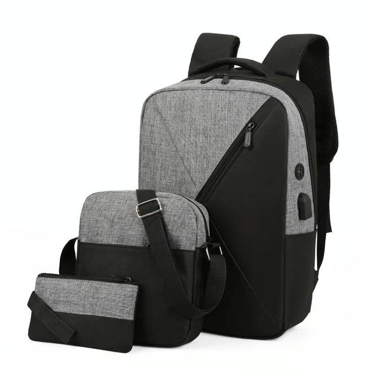 Versatile 3-in-1 Usb Business Bag - Compact and Functional - Grey