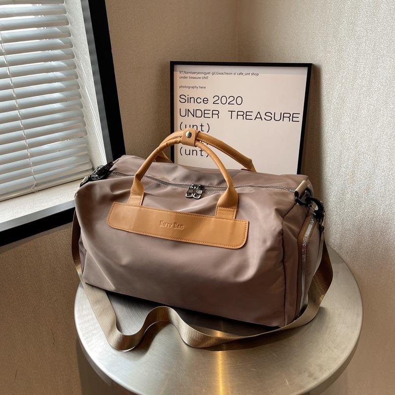 Large Sports Bag with Separate Shoe Compartment - Khaki