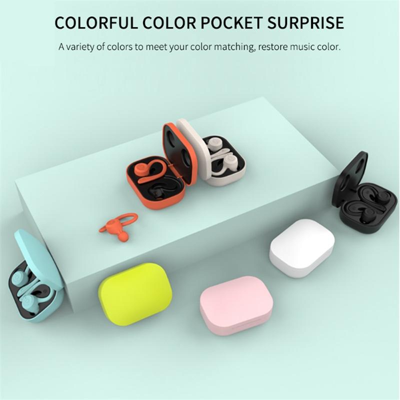 Waterproof T20 Tws Bluetooth Earphones with Charging Box and Noise-cancelling Hooks - Gray 9
