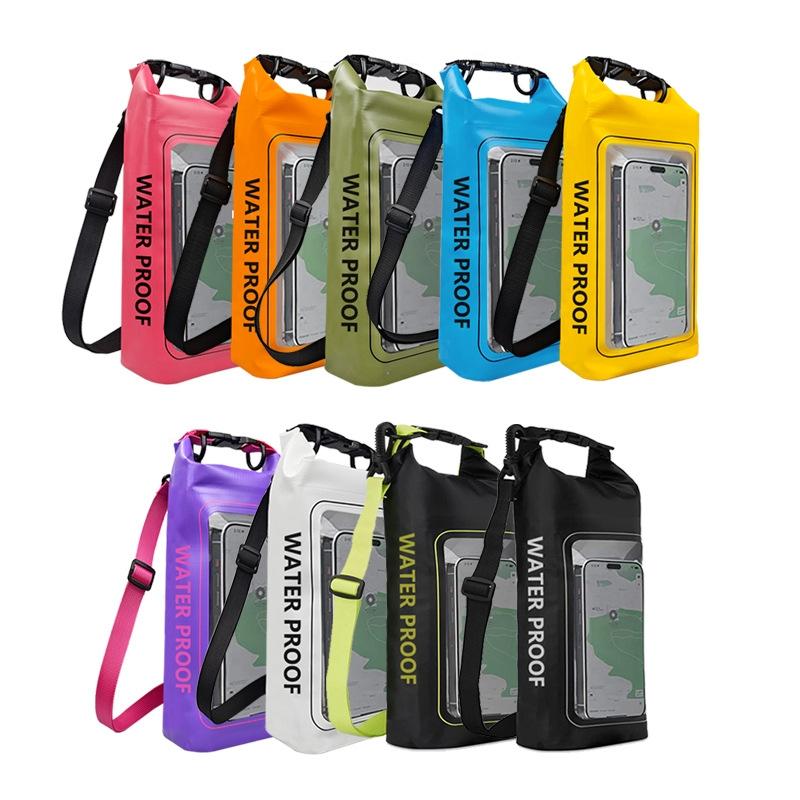 2 In 1 Waterproof Crossbody Phone Bag For Outdoor Cycling Swimming 2L Capacity - Green - 2L 3