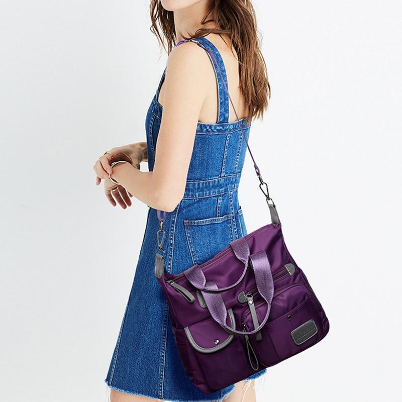 Versatile Oxford Cloth Shoulder Bag for Women - Blue 5