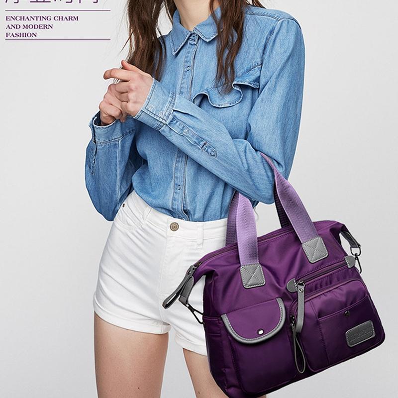 Versatile Oxford Cloth Shoulder Bag for Women - Blue 13