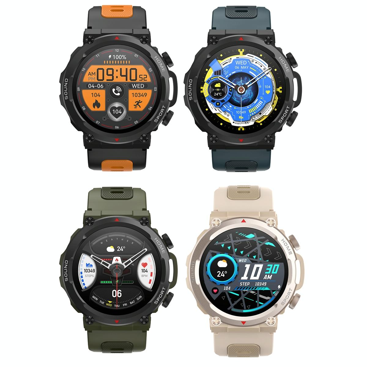 Waterproof Smart Watch With Heart Rate & Sleep Monitoring - Gold 3