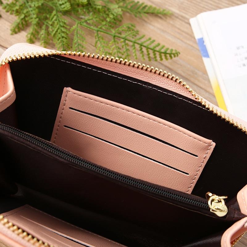 Floral Multi Card Crossbody Bag For Women - Light Pink 10