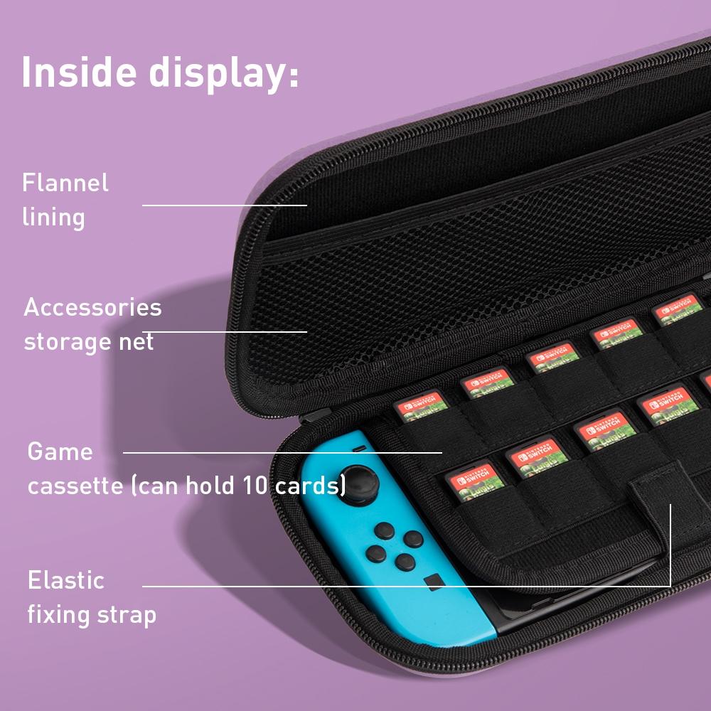 Nintendo Switch Storage Bag with Dragon Claw Pattern - Purple 5