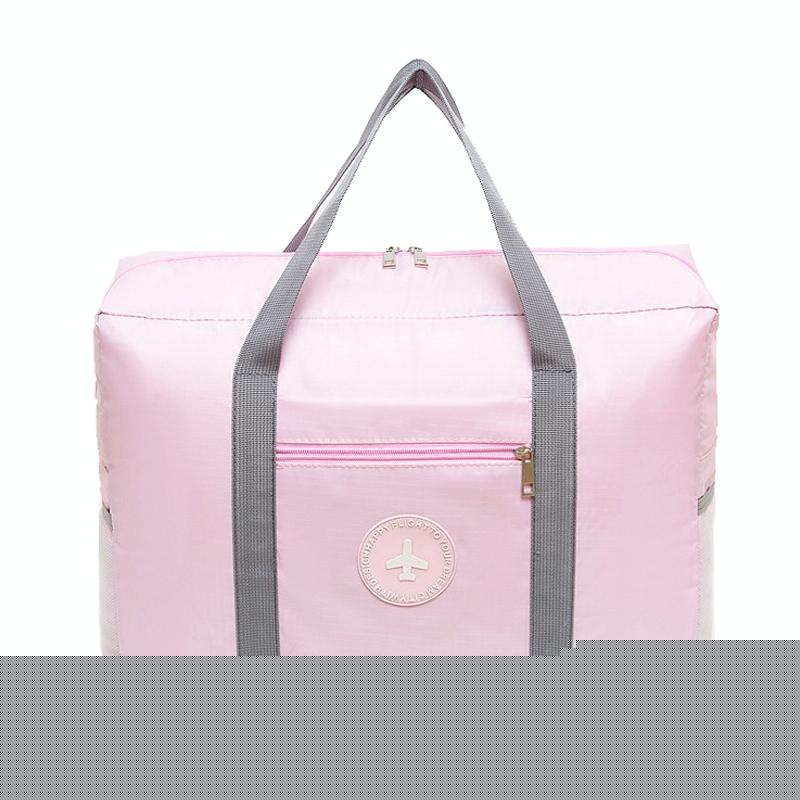 Folding Travel Bag with Trolley Case for Luggage - Navy 12
