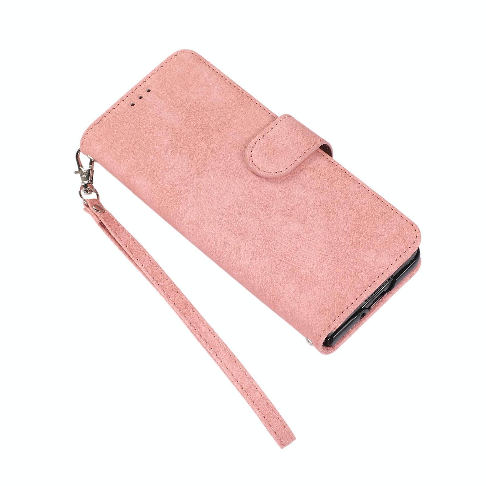 For Samsung Galaxy Z Fold4 5G Leather Phone Case With Pen Slot - Horizontal Flip - Blue 9