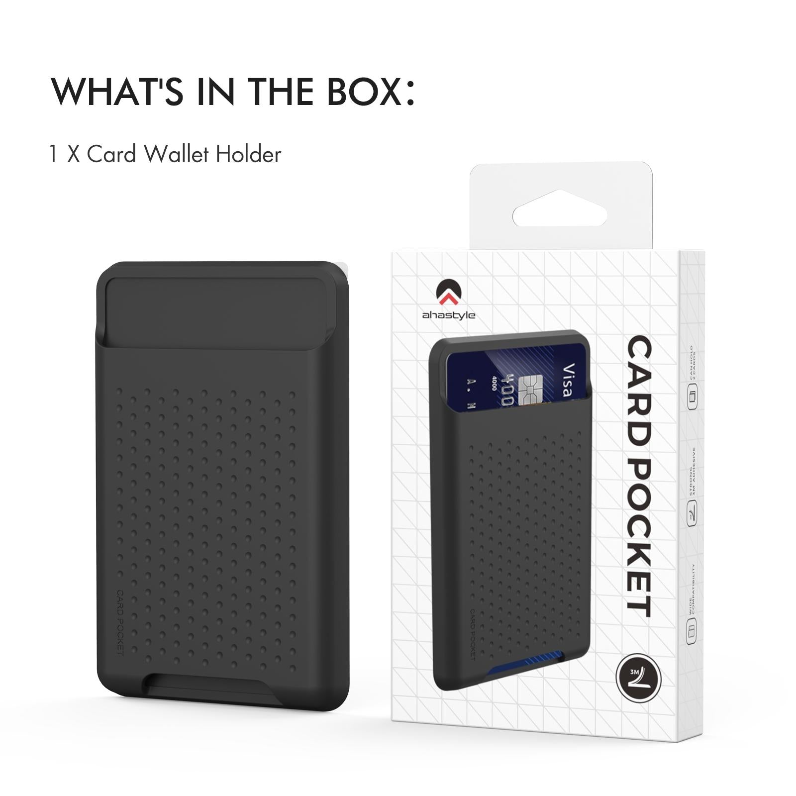 Universal Adhesive Silicone Card Case For Mobile Phones - Dark Gray 7