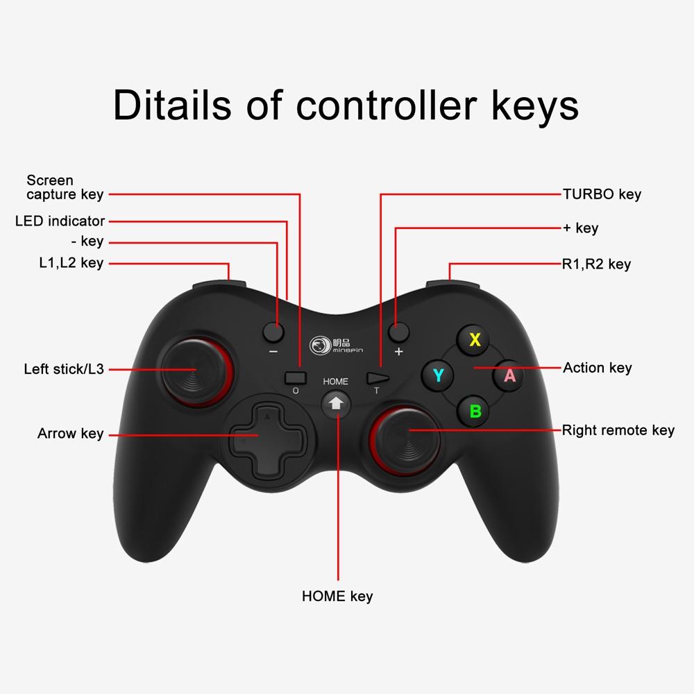 Pro Wireless Gamepad for Nintendo Switch - Tooth Design - Black (Neutral) 7