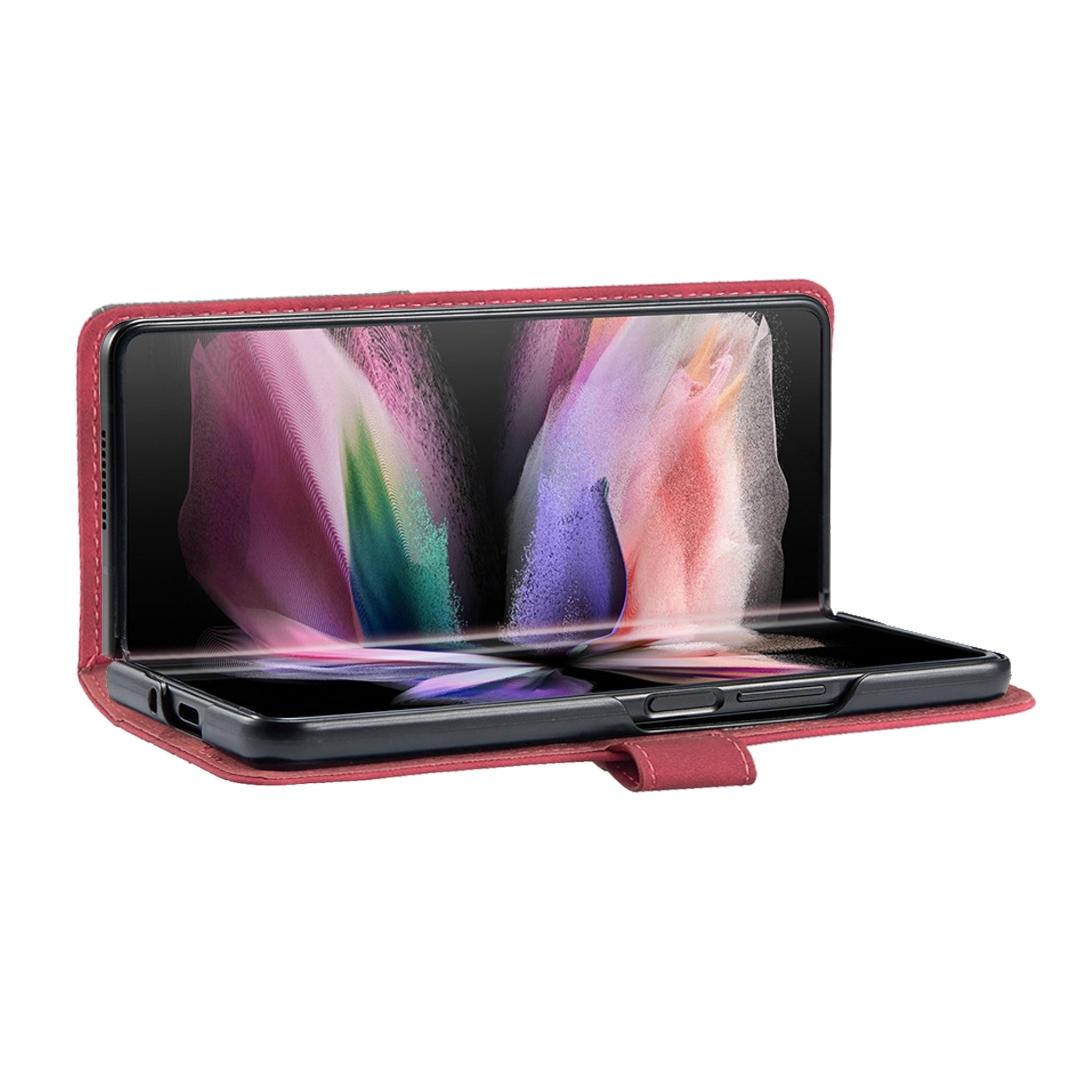 For Samsung Galaxy Z Fold4 5G Magnetic Rhombus Texture Case - Green 5