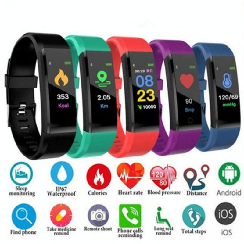 Smart Oled Fitness Tracker With Pedometer - Purple 3