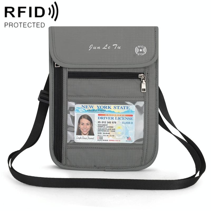 Rfid Passport Storage Bag Anti Theft Messenger - Black 3