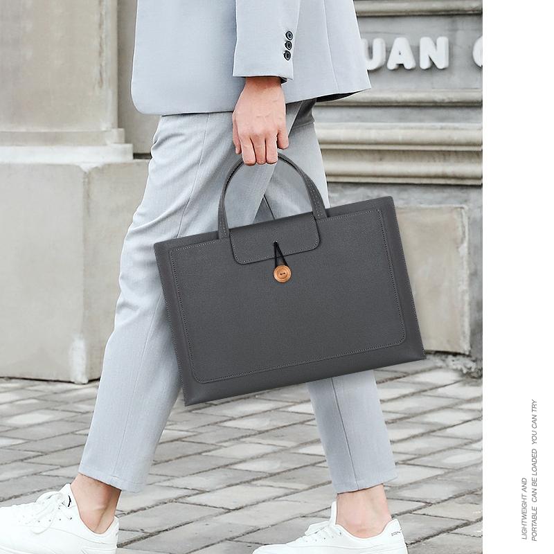 Portable Laptop Inner Bag with Elastic Thread Button - Dark Gray 9