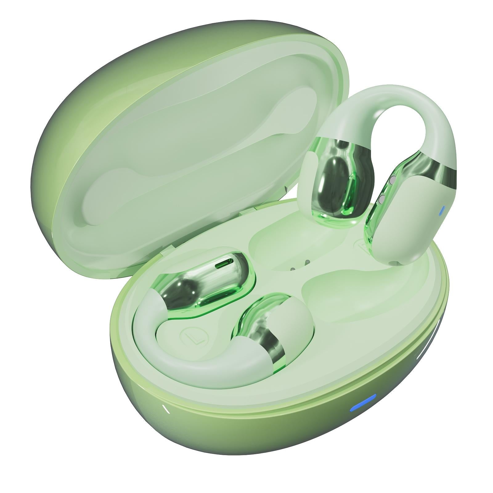 Wireless Sports Bluetooth Earphones with Air Conduction - F16 Tws - White 13