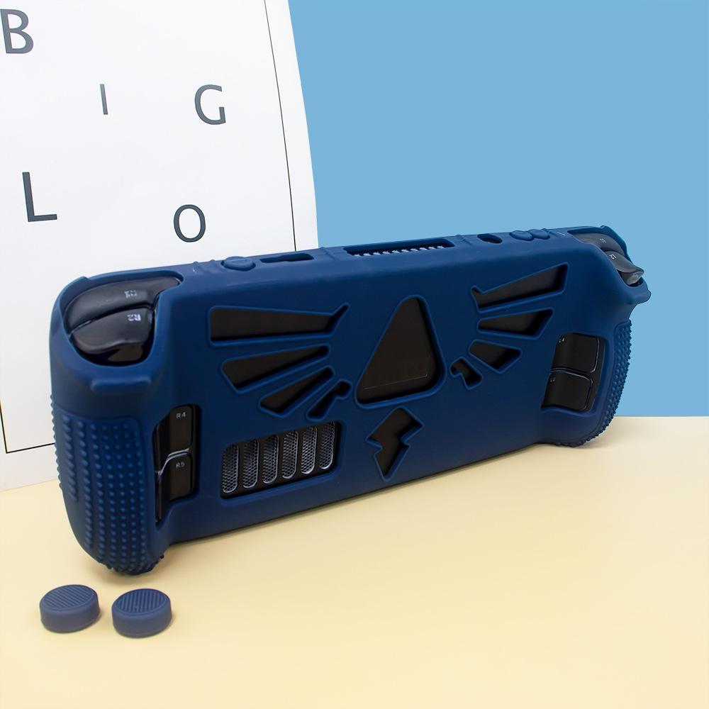 Silicone Protective Case with Holder for Steam Deck v V4-1 Pocket Consoles - Blue 4