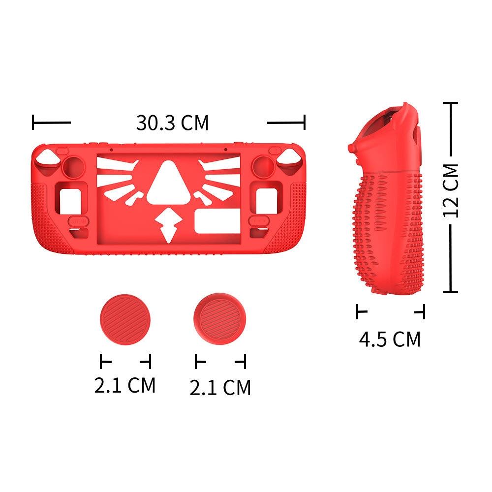 Silicone Protective Case with Holder for Steam Deck v V4-1 Pocket Consoles - Blue 5