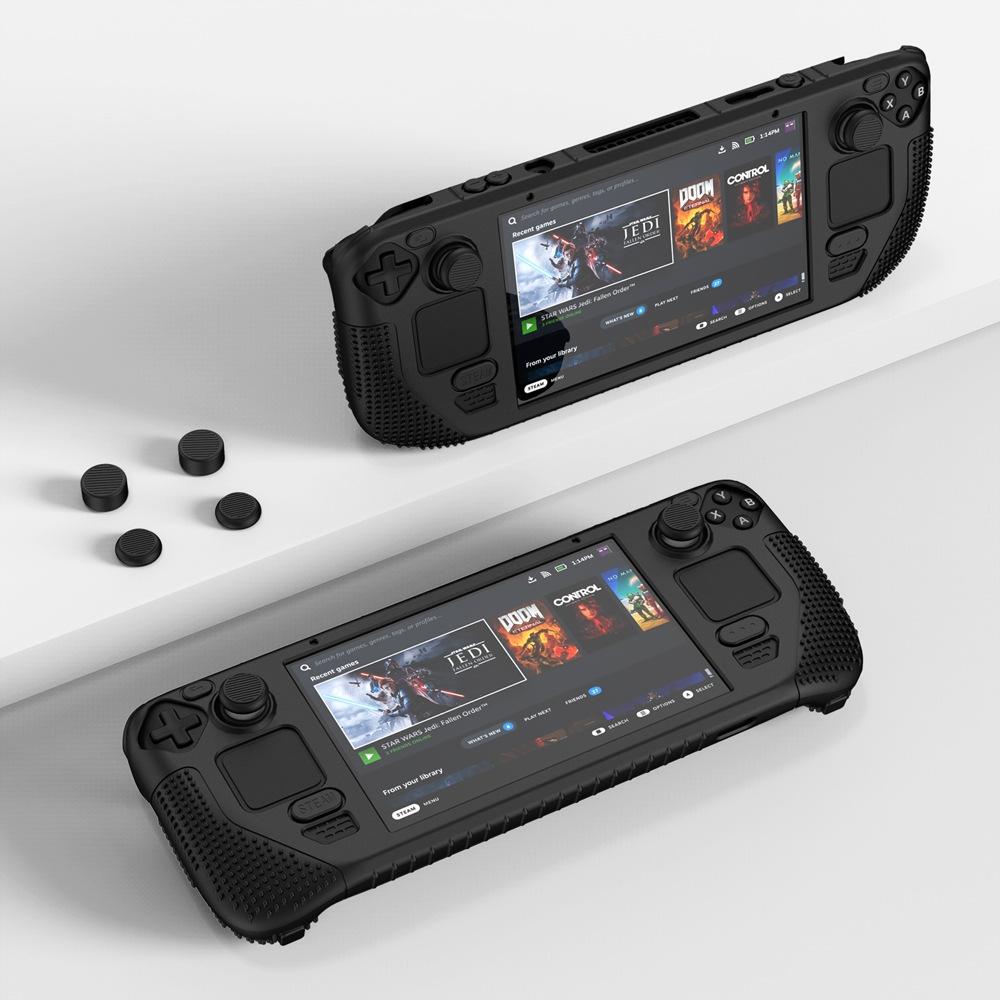 Silicone Protective Case with Holder for Steam Deck v V4-1 Pocket Consoles - Blue 7