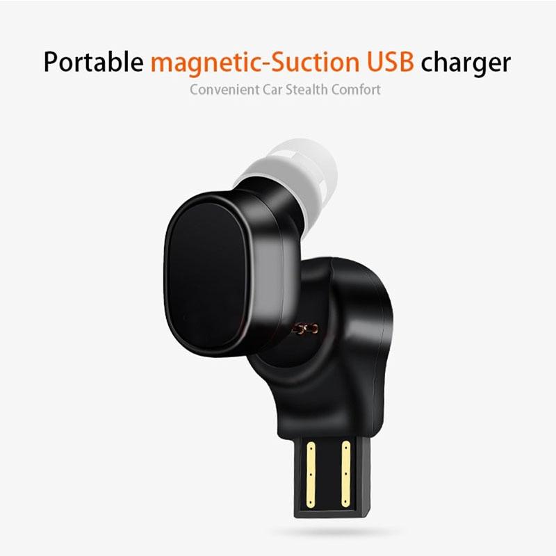 Portable Magnetic Bluetooth Earbud for Iphone - Lesiri X12 - White 3
