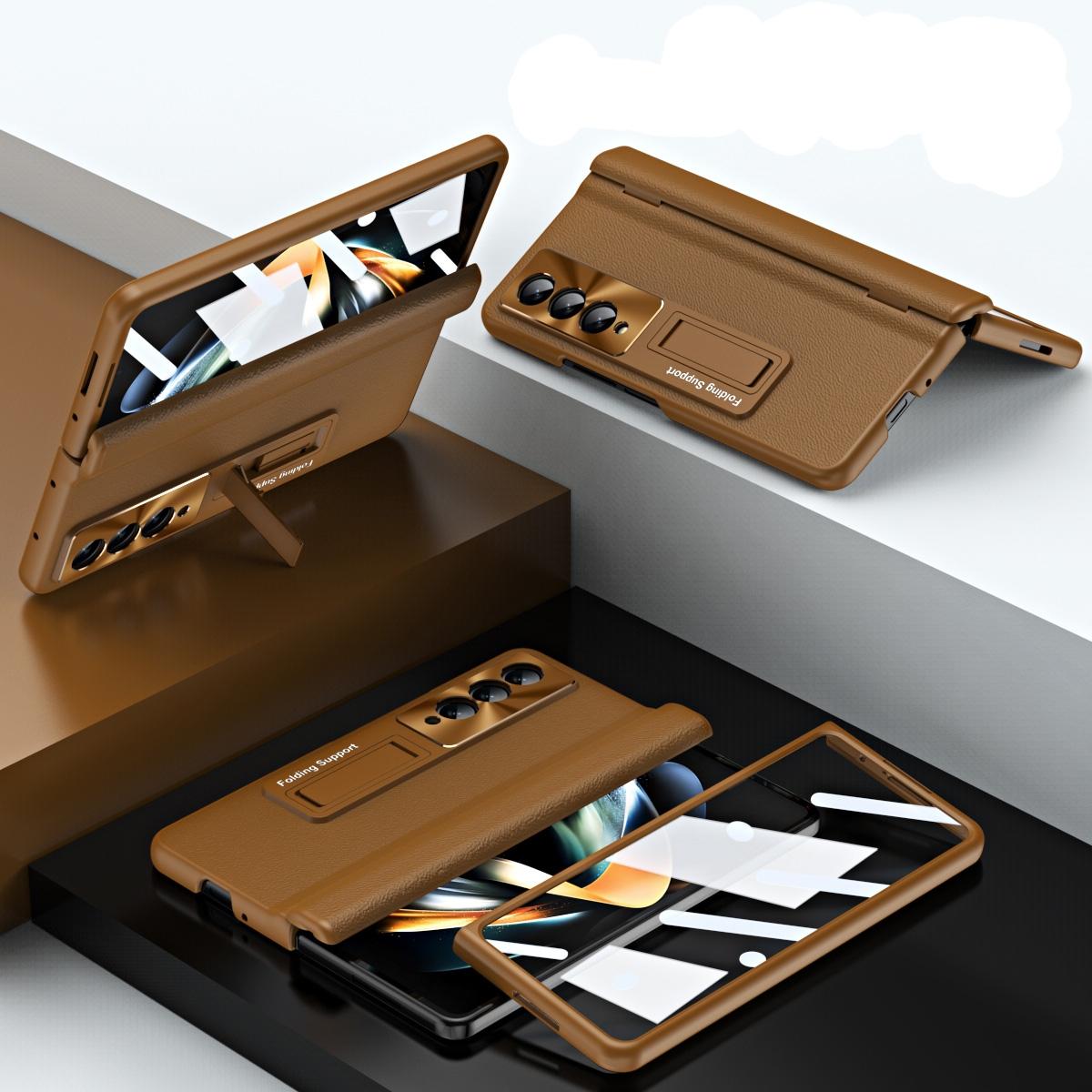 For Samsung Galaxy Z Fold4 5G Foldable Full Body Case - 360 Degree Folding - Black 14