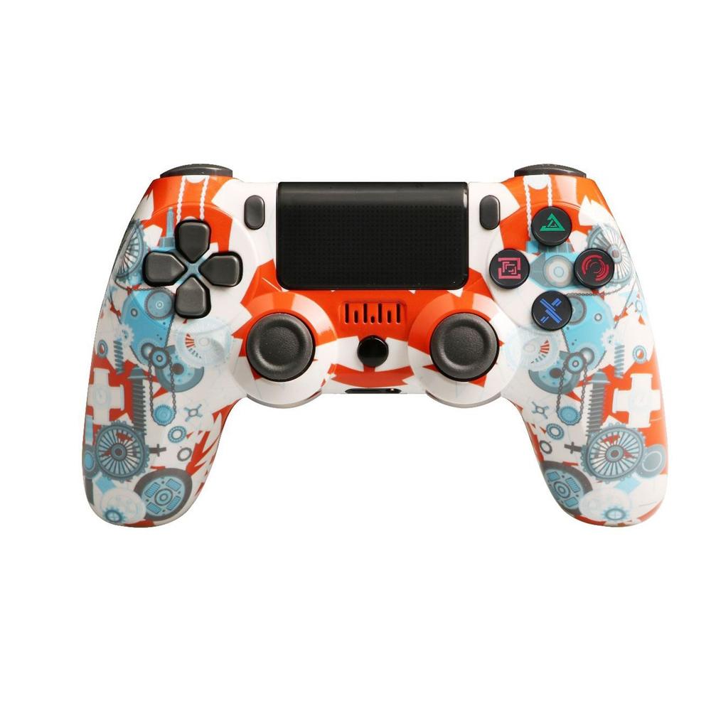 Wireless Bluetooth Game Controller for Ps4 with Dual Vibration and Light Strip - Blue 9