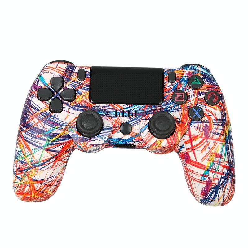Wireless Bluetooth Game Controller for Ps4 with Dual Vibration and Light Strip - Blue 10
