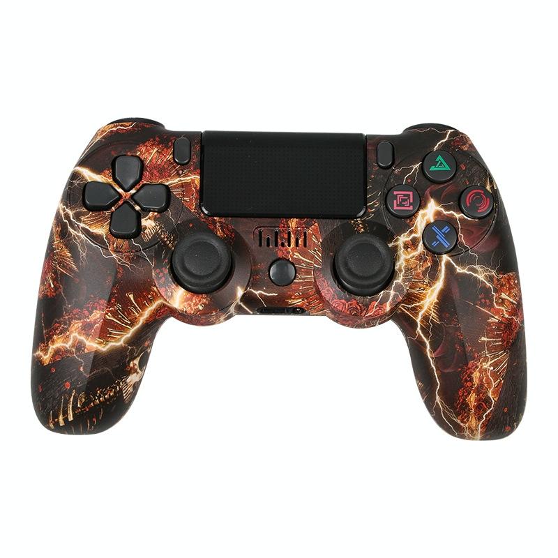 Wireless Bluetooth Game Controller for Ps4 with Dual Vibration and Light Strip - Blue 11