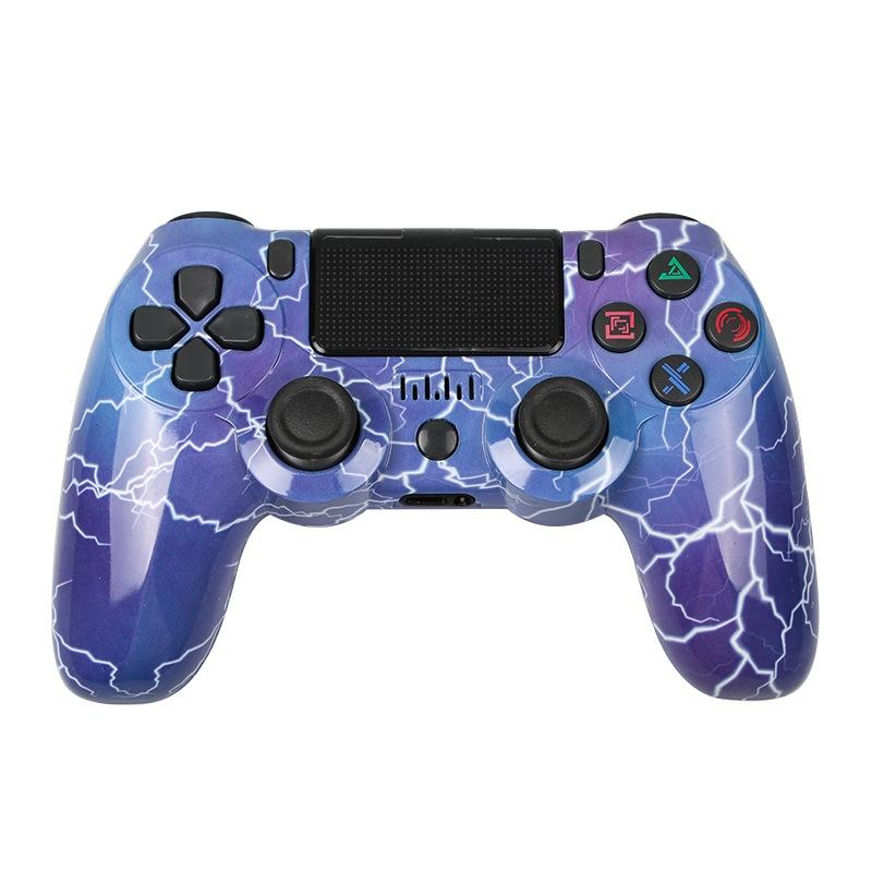 Wireless Bluetooth Game Controller for Ps4 with Dual Vibration and Light Strip - Blue 12