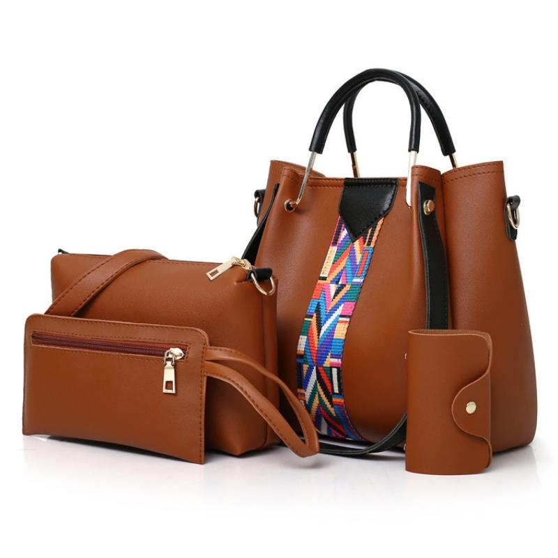 Versatile 4-in-1 Messenger Bag for Women - Fashionable & Spacious - Black