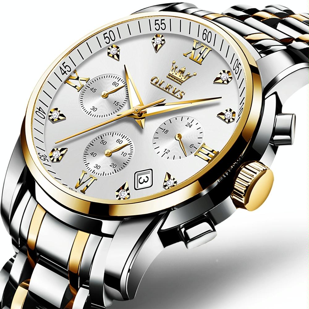 Waterproof Quartz Watch for Men - Multifunctional Business Design - Black 14