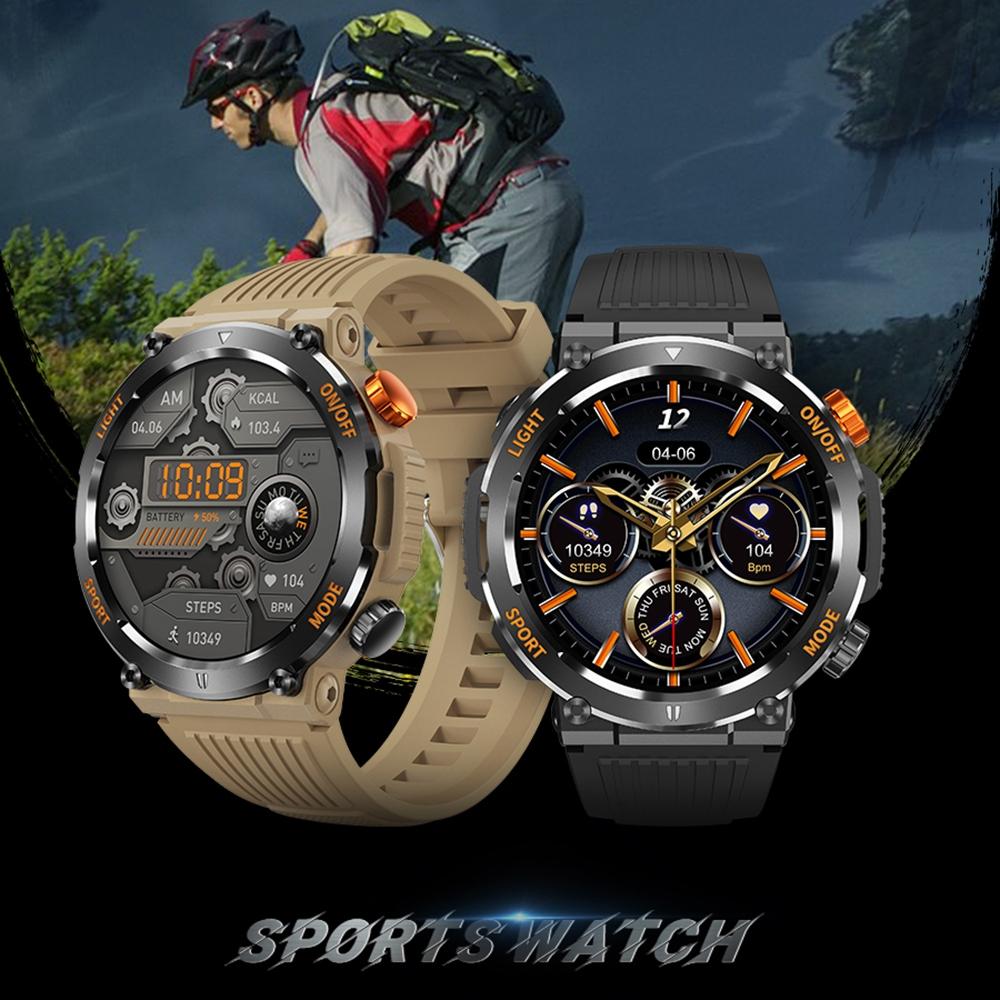 1.46 Inch Round Screen Bluetooth Smart Watch Support Health Monitoring & 100+ Sports Modes - Blue 5