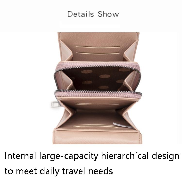 Diamond Rivet Shoulder Bag For Mobile Phones - Pink 6