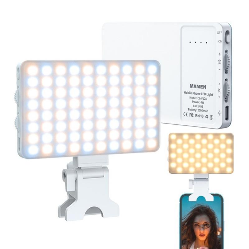 Portable Led Fill Light for Phone Laptop and Video Conferencing - White 3