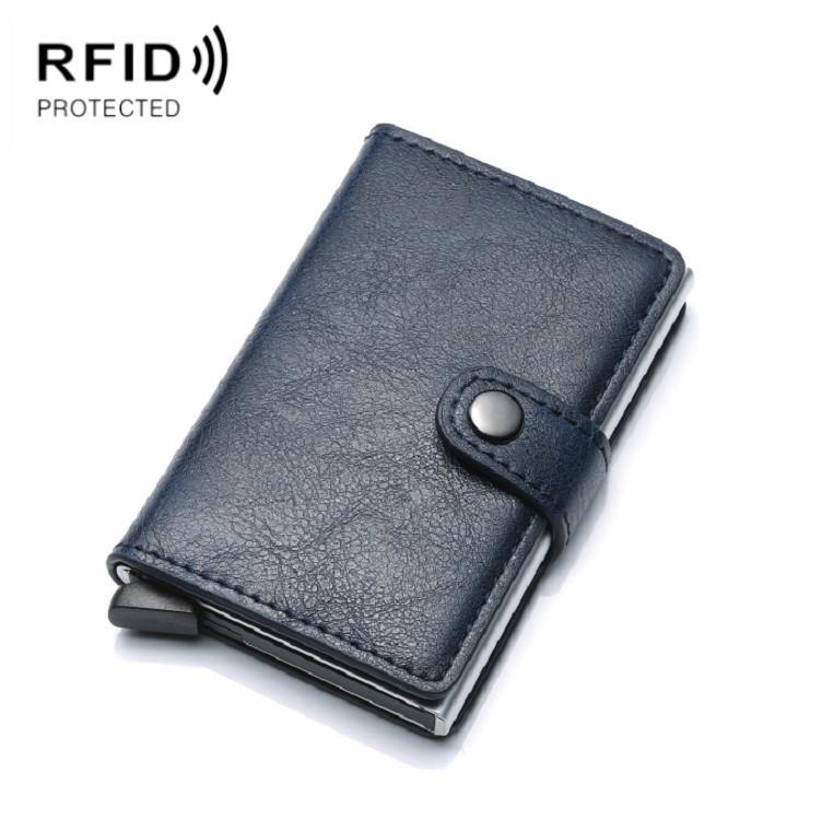 Secure Rfid Blocking Aluminum Card Case - Royal Blue
